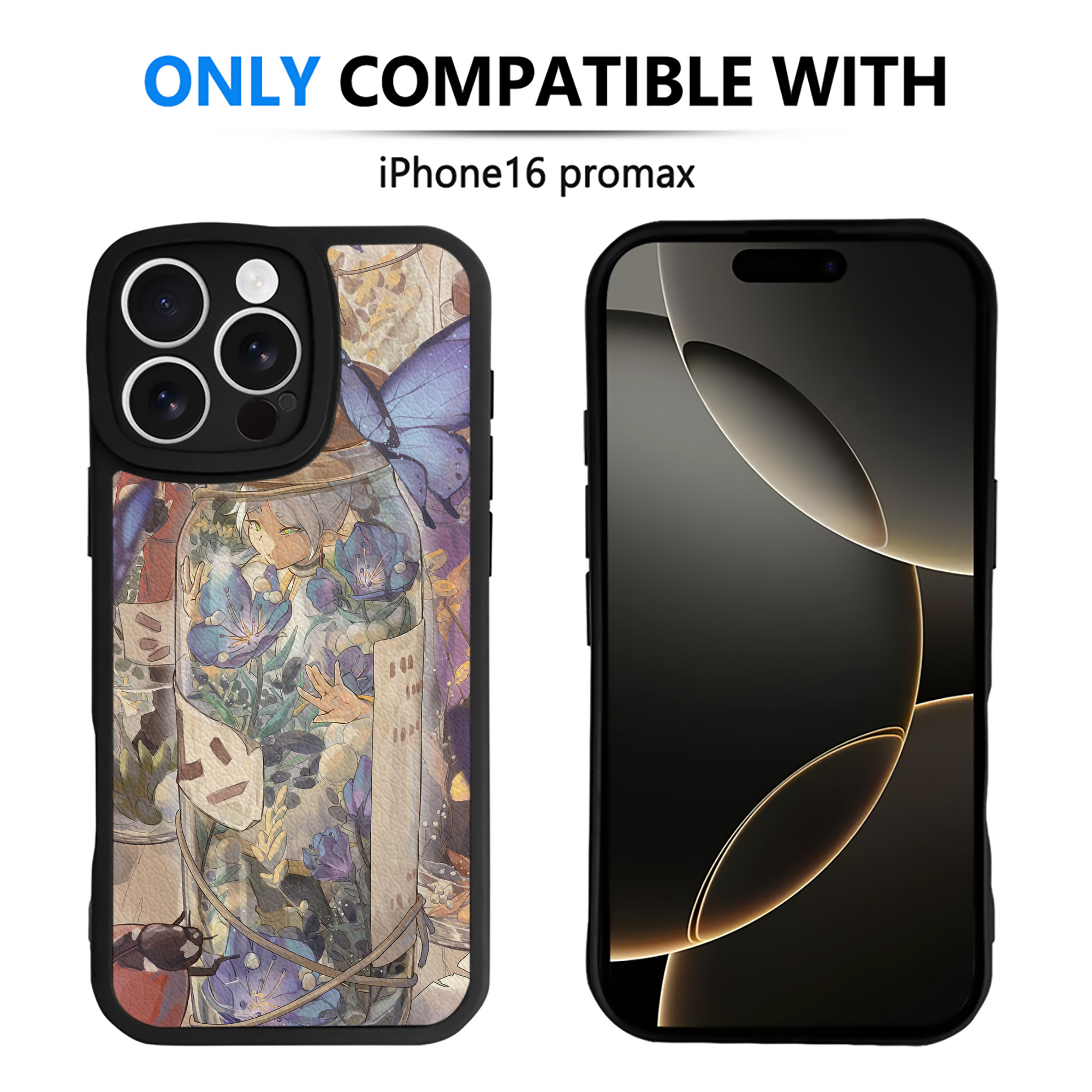 （画像用） 葬送のフリーレン Frieren 【iPhone 16シリーズ対応】シリコンスマホケース（レザー調） 材質：シリコン